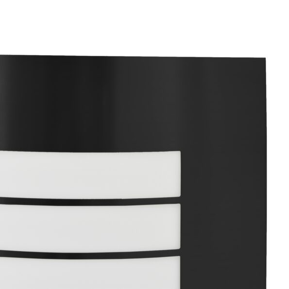 vidaXL vonkajšie nástenné lampy so senzorom 2 ks Čierna nehrdzavejúca oceľ IP44 – Obrázok 7