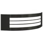 VidaXL vonkajšie nástenné svetlo čierne nerezové IP44 – Obrázok 8