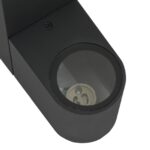 vidaXL vonkajšie nástenné svetlá Čierna nerezová oceľ IP44 – Obrázok 7