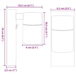 vidaXL vonkajšie nástenné svetlo čiernej nerezovej ocele IP44 – Obrázok 10