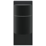 vidaXL vonkajšie nástenné svetlo čiernej nerezovej ocele IP44 – Obrázok 3