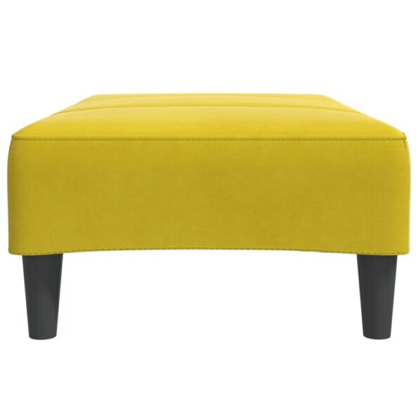 vidaXL Podnožka žltá 77x55x31 cm zamat – Obrázok 5