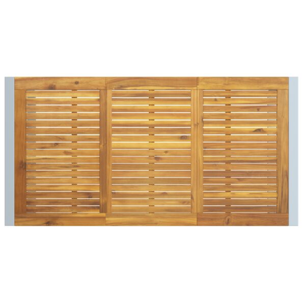 4010603_7.jpg vidaXL Vonkajší jedálenský stôl Šedý 160x80x75 cm Oceľ a masívne drevo Akácia – Obrázok 7