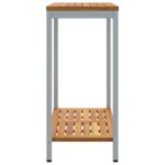 vidaXL Vonkajší stôl s úložiskom Prírodná a šedá 80 x 35 x 75 cm – Obrázok 6