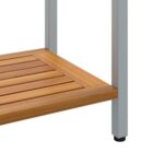 vidaXL Vonkajší stôl s úložiskom Prírodná a šedá 80 x 35 x 75 cm – Obrázok 9