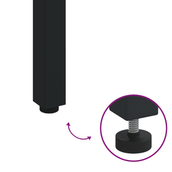 vidaXL Záhradný stôl 150x90x75 cm z masívneho akáciového dreva a kovu – Obrázok 9