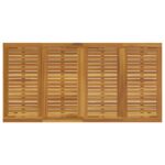 vidaXL Záhradný stôl 180x90x75 cm z masívneho akáciového dreva a kovu – Obrázok 7