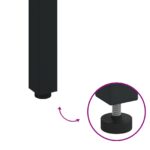 vidaXL Záhradný stôl 180x90x75 cm z masívneho akáciového dreva a kovu – Obrázok 9