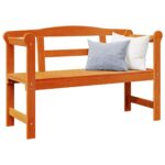 vidaXL Vonkajšia lavička Akácia 119x76x44 cm Pevné drevo borovica – Obrázok 3