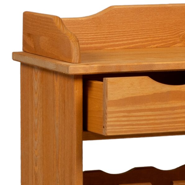 vidaXL Stojan na víno 90x60x30 cm Masívne borovicové drevo – Obrázok 10