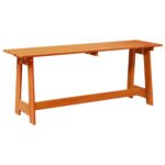 vidaXL Vonkajšia lavička Hnedá 119 x 37 x 47 cm – Obrázok 6