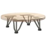 vidaXL Nohy do vlasov pre konferenčný stolík 4 ks, prírodná oceľ, 10 cm, masívna oceľ – Obrázok 8