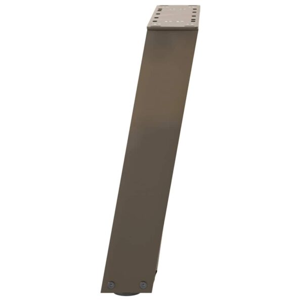 vidaXL Nohy konferenčného stolíka v tvare U, 2 ks, prírodná oceľ, 38 x (42-43) cm, oceľ – Obrázok 6