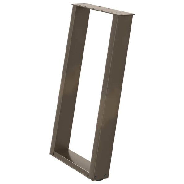 4012787_4.jpg vidaXL Nohy k jedálenskému stolu v tvare U, 2 ks, prírodná oceľ, 50 x (72-73) cm, oceľ – Obrázok 4