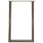 vidaXL Nohy k jedálenskému stolu v tvare U, 2 ks, prírodná oceľ, 50 x (72-73) cm, oceľ – Obrázok 5