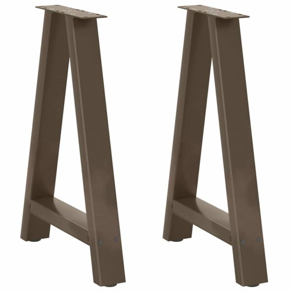 4012847_1.jpg vidaXL Nohy k jedálenskému stolu v tvare A, 2 ks, 50 x (72-73) cm, oceľ – Obrázok 1