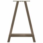 vidaXL Nohy k jedálenskému stolu v tvare A, 2 ks, 50 x (72-73) cm, oceľ – Obrázok 5