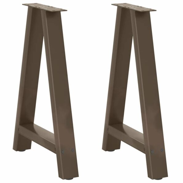 4012851_1.jpg vidaXL Nohy k jedálenskému stolu v tvare A, 2 ks, 60 x (72-73) cm, oceľ – Obrázok 1