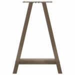vidaXL Nohy k jedálenskému stolu v tvare A, 2 ks, 60 x (72-73) cm, oceľ – Obrázok 5