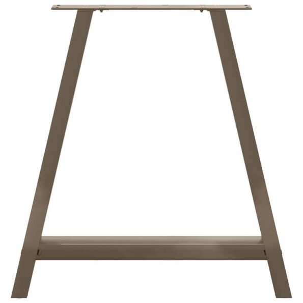 vidaXL Nohy k jedálenskému stolu v tvare A, 2 ks, 70 x (72-73) cm, oceľ – Obrázok 5