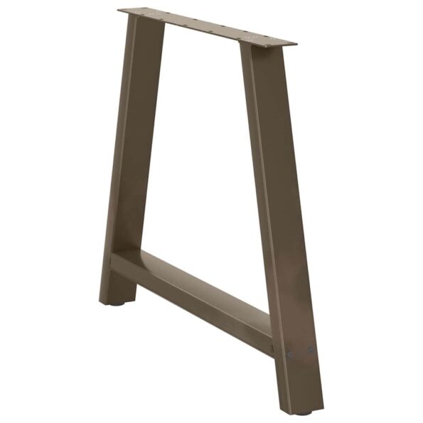 vidaXL Nohy k jedálenskému stolu v tvare A, 2 ks, 100 x (72-73) cm, oceľ – Obrázok 4