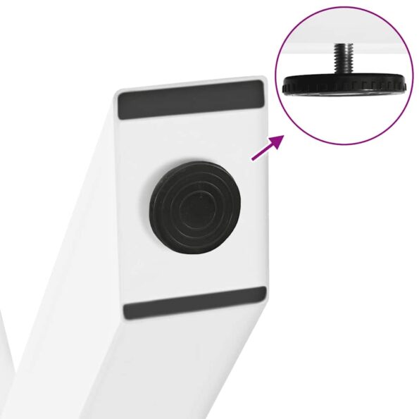 4012937_9.jpg vidaXL Nohy konferenčného stolíka v tvare X, 2 ks, biele, 50 x (30-31) cm, oceľové – Obrázok 9