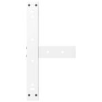 vidaXL Nohy konferenčného stolíka v tvare T, 2 ks, biele, 40x25x(30-31) cm, oceľové – Obrázok 7