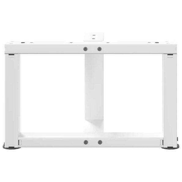 vidaXL Nohy konferenčného stolíka v tvare T, 2 ks, biele, 50x25x(30-31) cm, oceľové – Obrázok 6