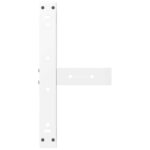 vidaXL Nohy konferenčného stolíka v tvare T, 2 ks, biele, 50x25x(30-31) cm, oceľové – Obrázok 7