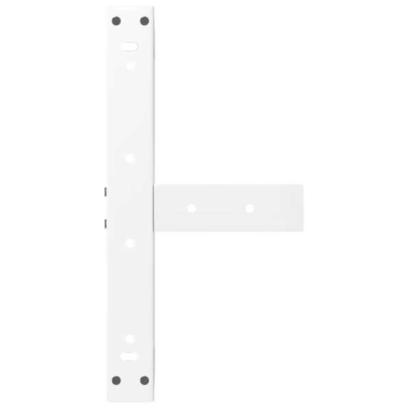 vidaXL Nohy konferenčného stolíka v tvare T, 2 ks, biele, 50x25x(30-31) cm, oceľové – Obrázok 7