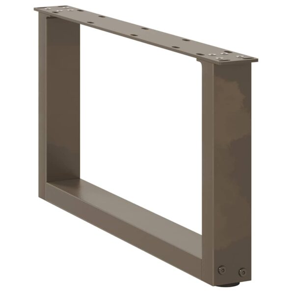 4013143_4.jpg vidaXL Nohy konferenčného stolíka v tvare U, 2 ks, prírodná oceľ, 60 x (30-31) cm, oceľ – Obrázok 4