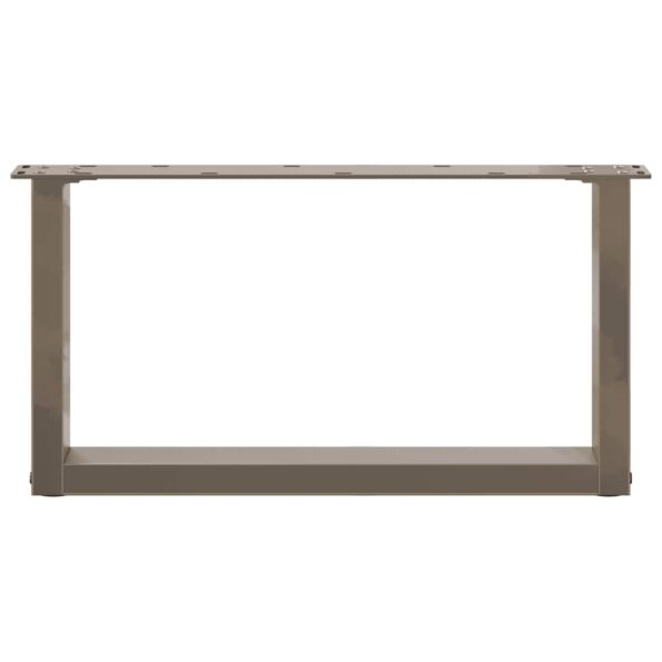 4013143_5.jpg vidaXL Nohy konferenčného stolíka v tvare U, 2 ks, prírodná oceľ, 60 x (30-31) cm, oceľ – Obrázok 5