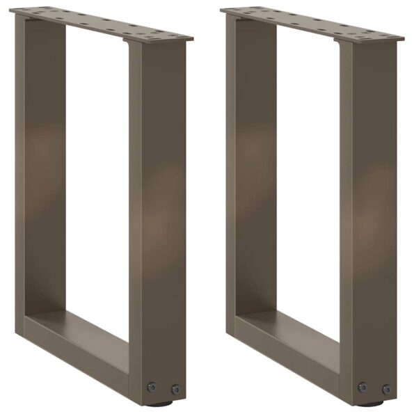 4013151_1.jpg vidaXL Nohy konferenčného stolíka v tvare U, 2 ks, prírodná oceľ, 28 x (42-43) cm, oceľ – Obrázok 1