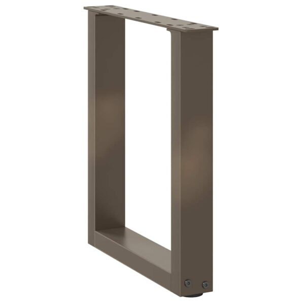 4013155_4.jpg vidaXL Nohy konferenčného stolíka v tvare U, 2 ks, prírodná oceľ, 38 x (42-43) cm, oceľ – Obrázok 4