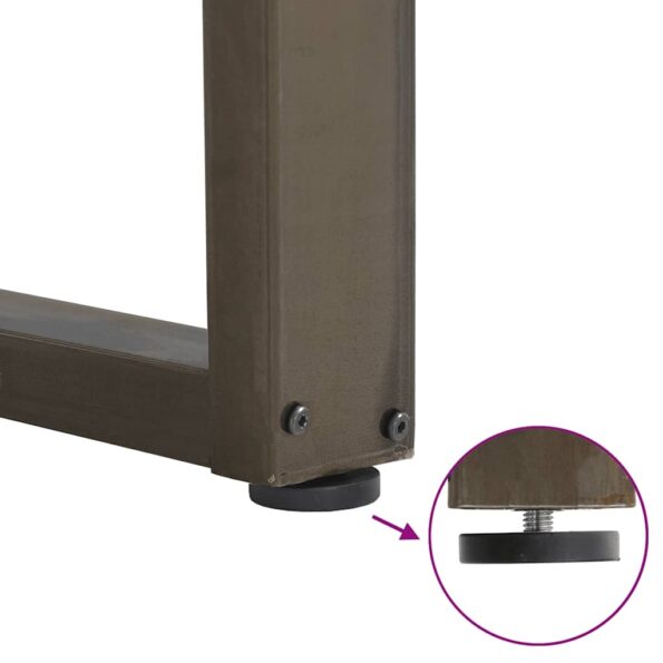 4013155_9.jpg vidaXL Nohy konferenčného stolíka v tvare U, 2 ks, prírodná oceľ, 38 x (42-43) cm, oceľ – Obrázok 9