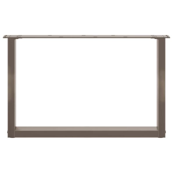 4013163_5.jpg vidaXL Nohy konferenčného stolíka v tvare U, 2 ks, prírodná oceľ, 60 x (42-43) cm, oceľ – Obrázok 5