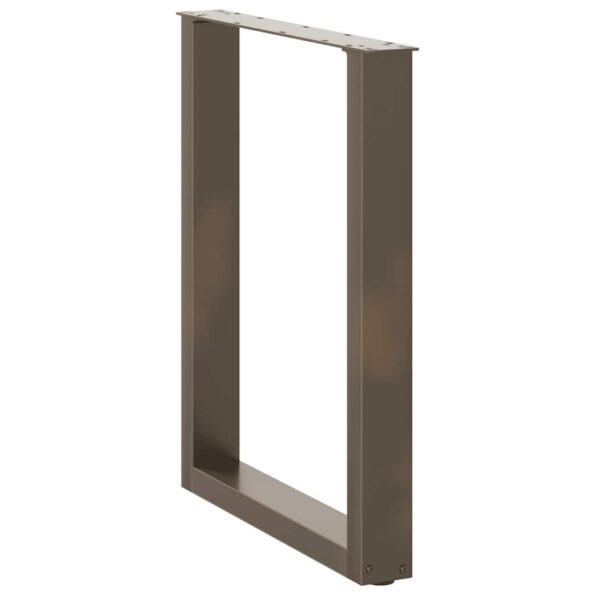 4013183_4.jpg vidaXL Nohy k jedálenskému stolu v tvare U, 2 ks, prírodná oceľ, 60 x (72-73) cm, oceľ – Obrázok 4
