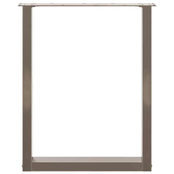 4013183_5.jpg vidaXL Nohy k jedálenskému stolu v tvare U, 2 ks, prírodná oceľ, 60 x (72-73) cm, oceľ – Obrázok 5