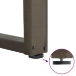 vidaXL Nohy k jedálenskému stolu v tvare U, 2 ks, prírodná oceľ, 60 x (72-73) cm, oceľ – Obrázok 9