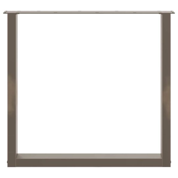 4013195_5.jpg vidaXL Nohy k jedálenskému stolu v tvare U, 2 ks, prírodná oceľ, 90 x (72-73) cm, oceľ – Obrázok 5