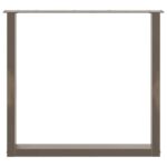 vidaXL Nohy k jedálenskému stolu v tvare U, 3 ks, prírodná oceľ, 90 x (72-73) cm, oceľ – Obrázok 5