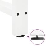 vidaXL Nohy na konferenčný stolík, biele, 2 ks, 28 x (42-43) cm, oceľové – Obrázok 9