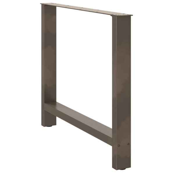 4013319_4.jpg vidaXL Nohy k jedálenskému stolu, prírodná oceľ, 2 ks, 90 x (72-73) cm, oceľ – Obrázok 4