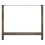 vidaXL Nohy k jedálenskému stolu, prírodná oceľ, 2 ks, 90 x (72-73) cm, oceľ – Obrázok 5