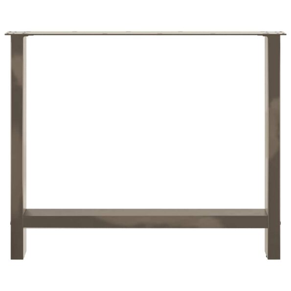4013319_5.jpg vidaXL Nohy k jedálenskému stolu, prírodná oceľ, 2 ks, 90 x (72-73) cm, oceľ – Obrázok 5