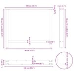 vidaXL Nohy k jedálenskému stolu, antracitové, 2 ks, 100 x (72-73) cm, oceľové – Obrázok 10