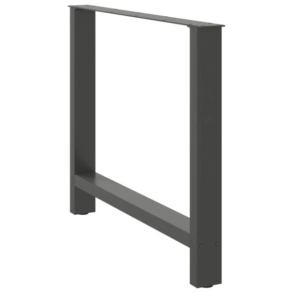 4013322_4.jpg vidaXL Nohy k jedálenskému stolu, antracitové, 2 ks, 100 x (72-73) cm, oceľové – Obrázok 4