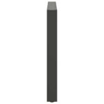vidaXL Nohy k jedálenskému stolu, antracitové, 2 ks, 100 x (72-73) cm, oceľové – Obrázok 6