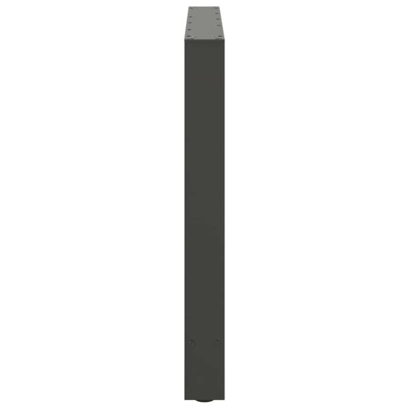 4013322_6.jpg vidaXL Nohy k jedálenskému stolu, antracitové, 2 ks, 100 x (72-73) cm, oceľové – Obrázok 6
