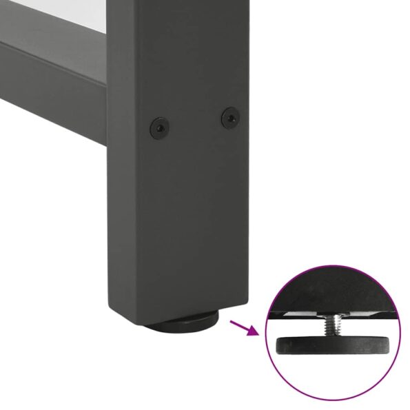 4013322_9.jpg vidaXL Nohy k jedálenskému stolu, antracitové, 2 ks, 100 x (72-73) cm, oceľové – Obrázok 9